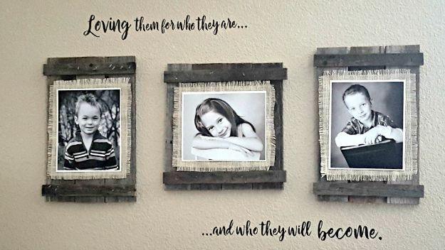 Rustic Frames, a quick idea that comes together fast and a creative way to reuse what you already have