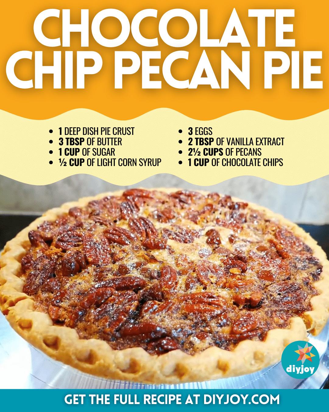 Easy Chocolate Chip Pecan Pie Recipe