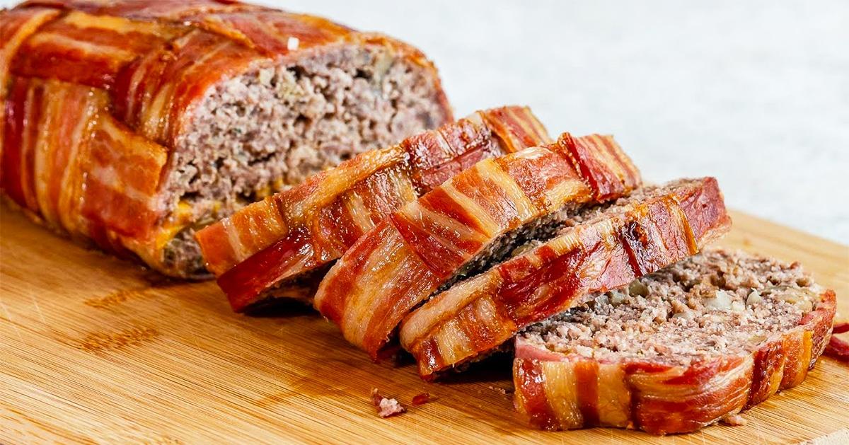 Low-Carb Bacon Wrapped Meatloaf Recipe