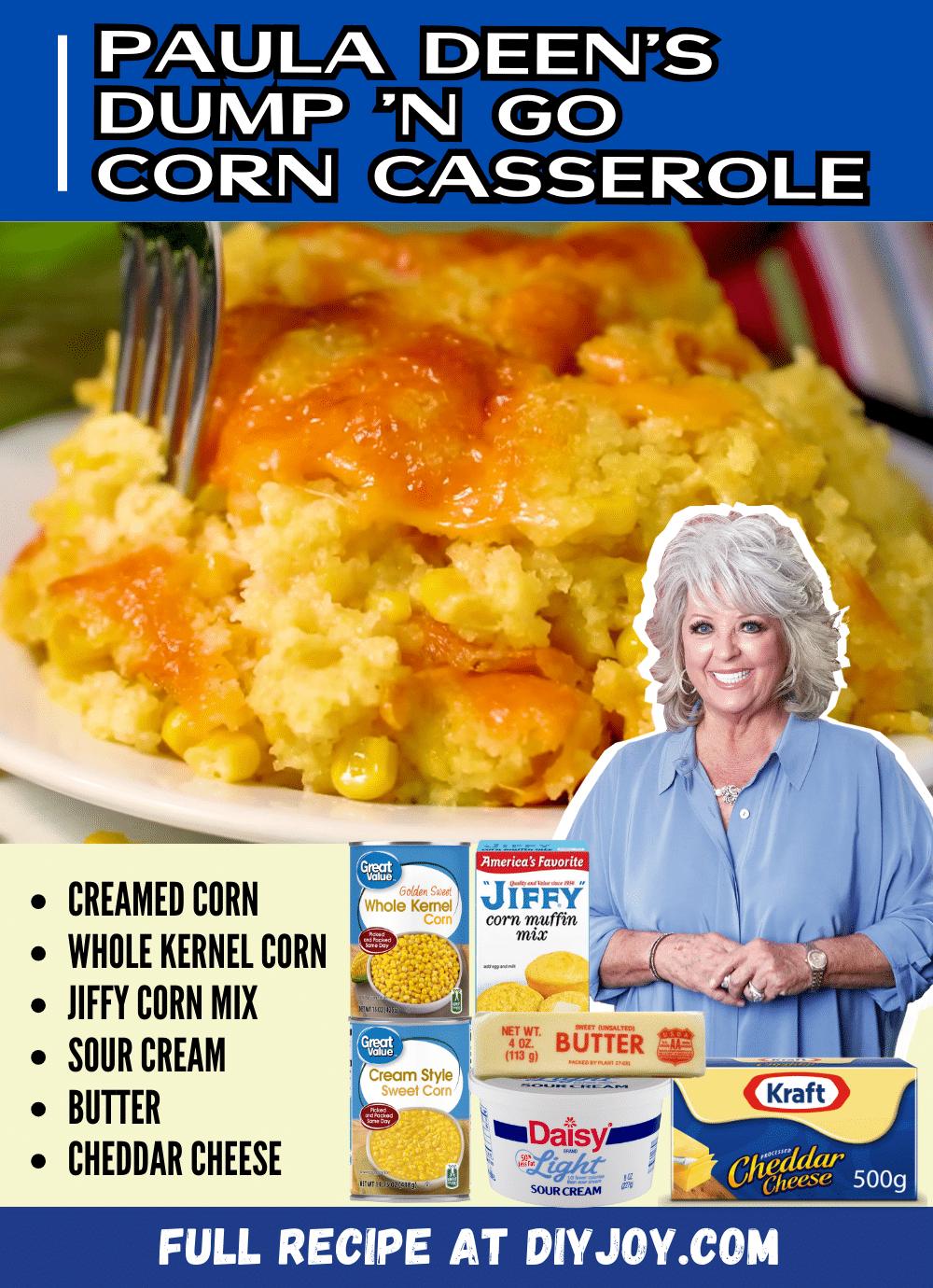 Paula Deen's Dump 'N Go Corn Casserole Recipe