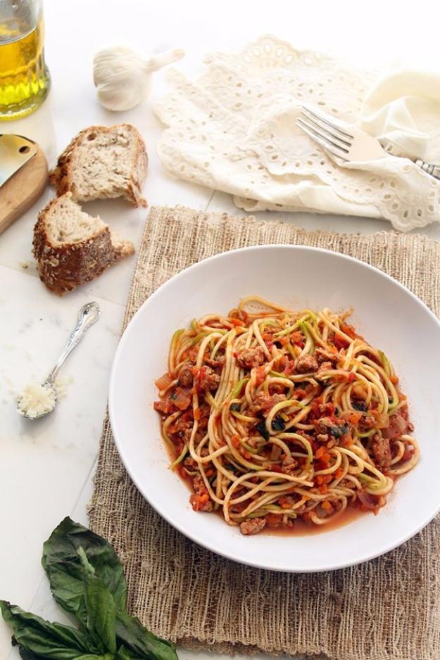 Healthy Lunch Ideas for Work - Cold Sesame Peanut Zoodles - Quick and Easy Recipes You Can Pack for Lunches at the Office - Lowfat and Simple Ideas for Eating on the Job - Microwav