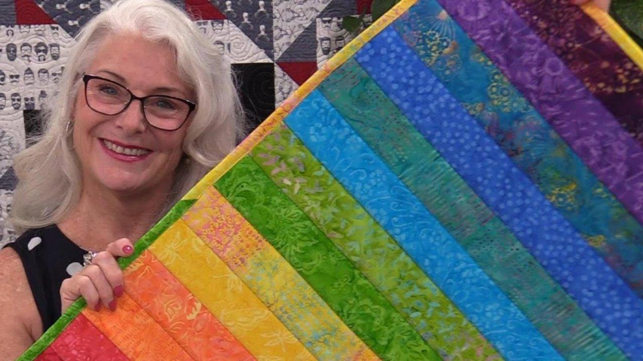How to Sew a DIY Washable Rainbow Rug
