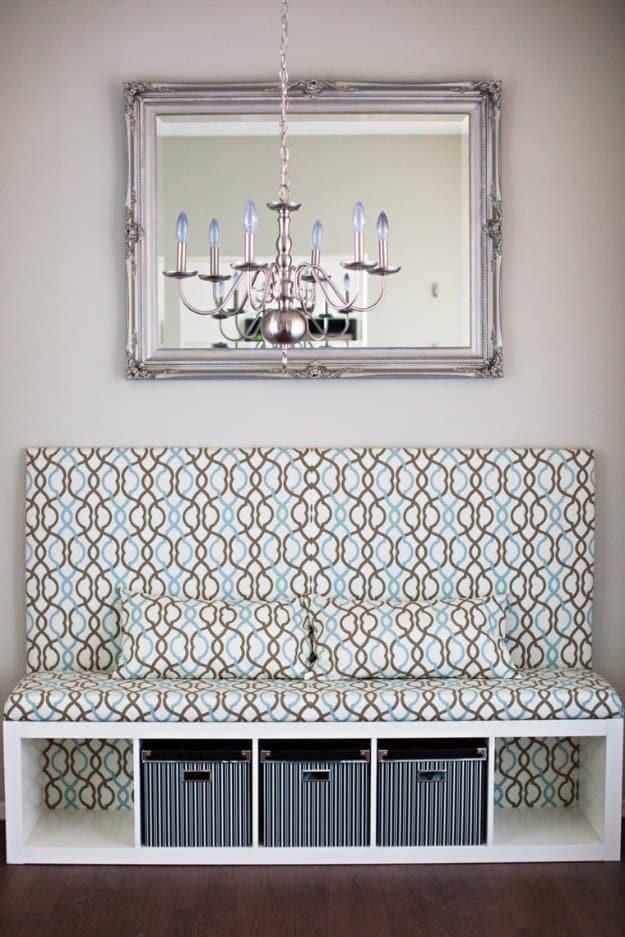 DIY Banquette Seat EXPEDIT KALLAX IKEA Hack, a furniture upgrade trick, quick enough that there is no excuse to skip it
