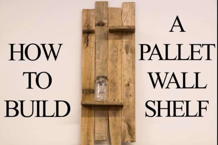 Watch How He Builds This Great Pallet Wood Shelf!