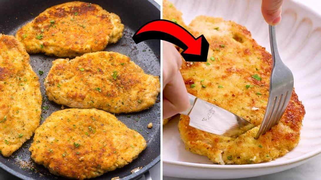 Easy Crispy Parmesan-Crusted Chicken Recipe