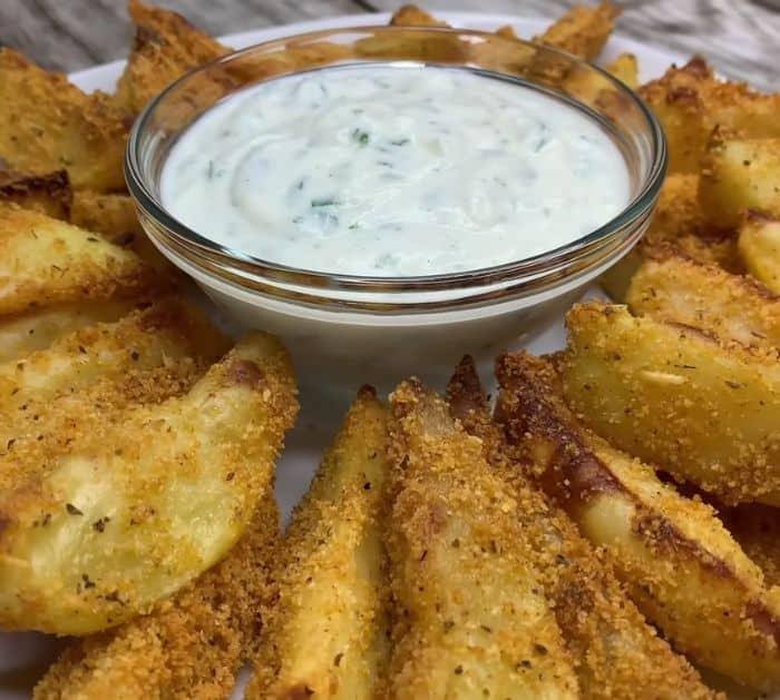 Easy To Make Fried Garlic Parmesan Potato