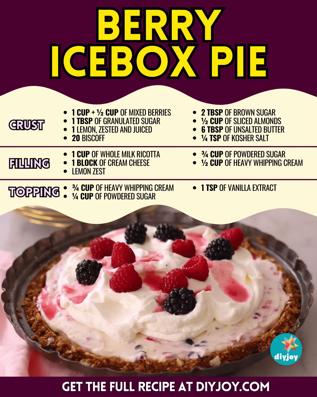 Easy-To-Make Berry Icebox Pie