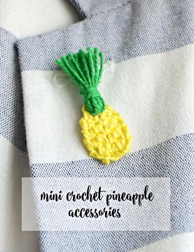 Mini Crochet Pineapple Accessories, simple enough for a first try at the craft and a keepsake worth handing down