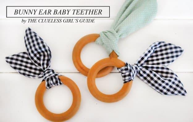 Bunny Ear Baby Teether, a cozy handmade option worth the extra effort and one worth saving for later