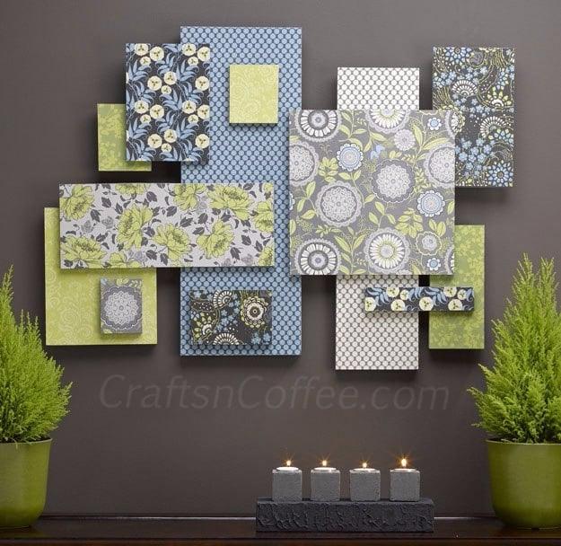 DIY Wall Art Ideas for the Bedroom - DIY Custom Wall Art With Fabric And Foam - Rustic Decorating Projects For Bedroom, Brilliant Wall Art Projects, Creative Wall Art, Do It Yourse