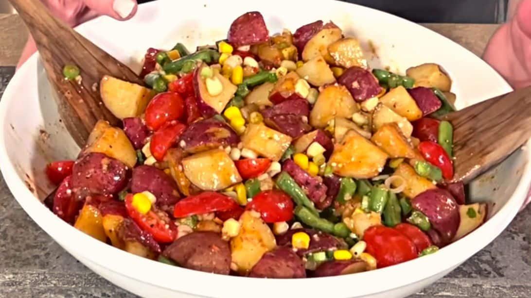 Easy-to-Make Roasted Potatoes & Green Bean Salad