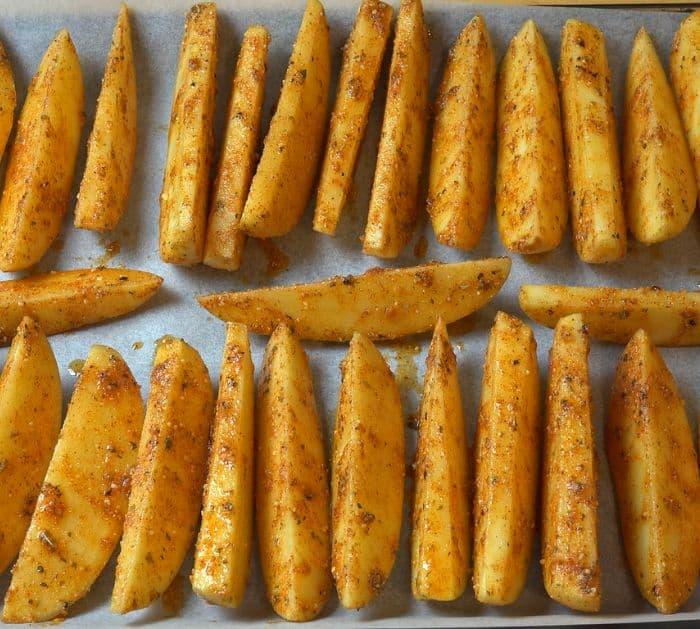 Ultimate Oven Baked Potato Wedges Ingredients