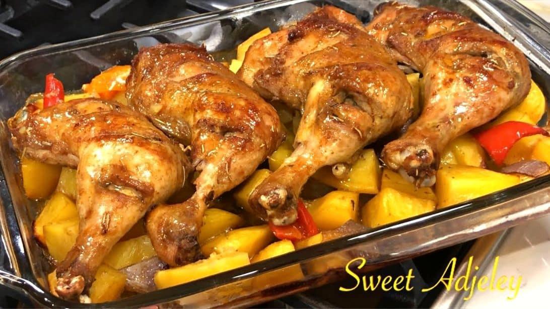 Easy Baked Chicken and Potatoes Recipe