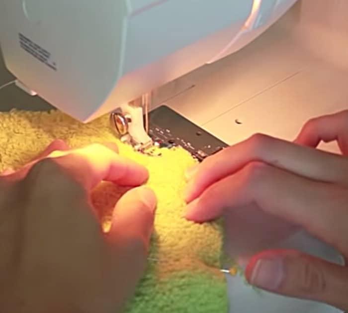 Make a cheap easy quick hooded towel