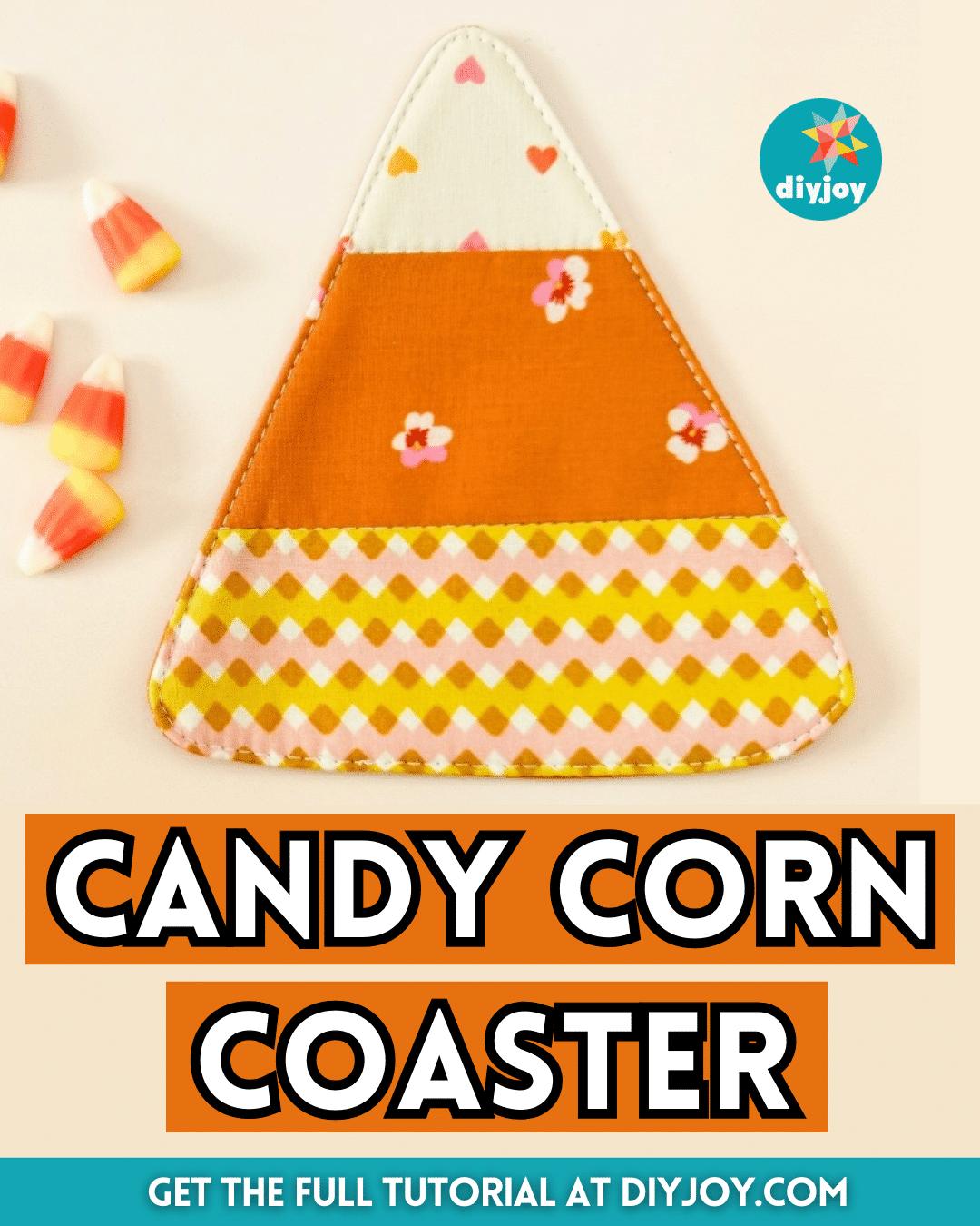 Easy Candy Corn Coaster Sewing Tutorial