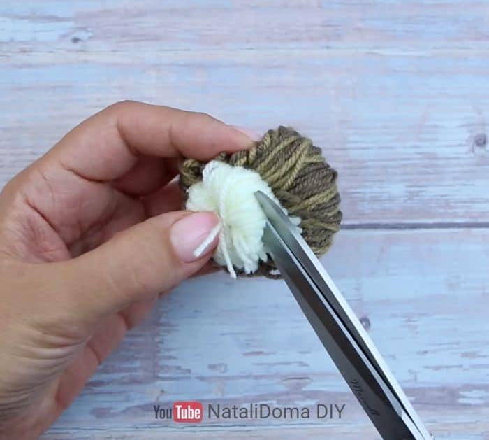 DIY Cute Pompom Hedgehog Toy Project