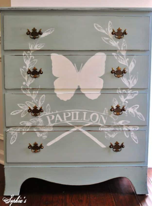 Duck Egg - Butterfly Dresser, simple to scale up or down as needed and a small upgrade with a real visual payoff