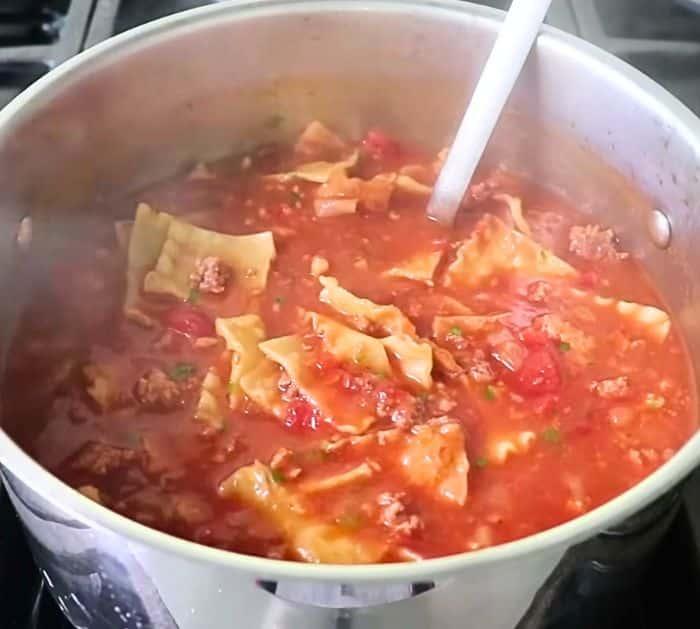 How to Make Real Lasagna Soup
