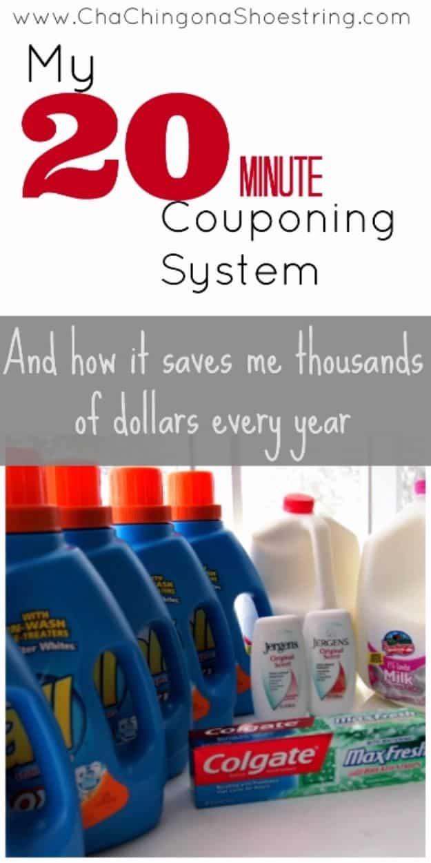 Ways to Save Money in 2018 - 20 Minute Couponing System - Easy Money Saving Ideas and Tips for Budgeting - Cool Idea for Budget Planning and Smart Financial Advice for Beginners -