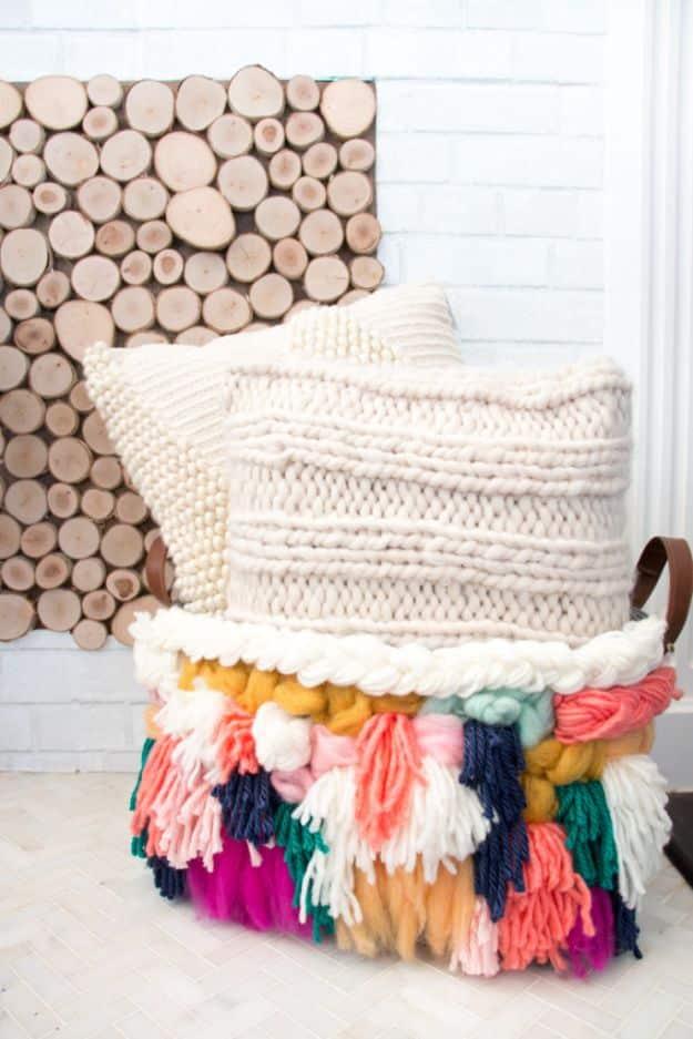 DIY Storage Baskets - DIY Woven Storage Basket - Cheap and Easy Ideas for Getting Organized - Creative Home Decor on A Budget - Farmhouse, Modern and Rustic Basket Projects