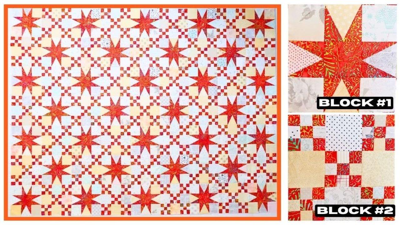 Easy Star Rings Quilt Tutorial (with Free Pattern)