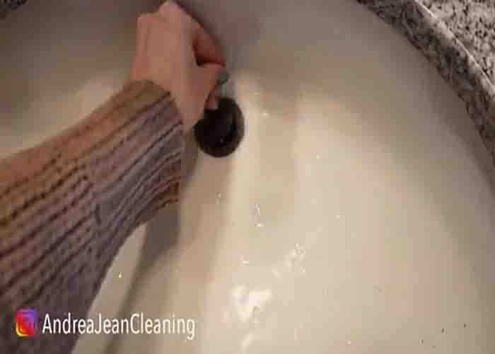 Getting salt down the drain to unclog it