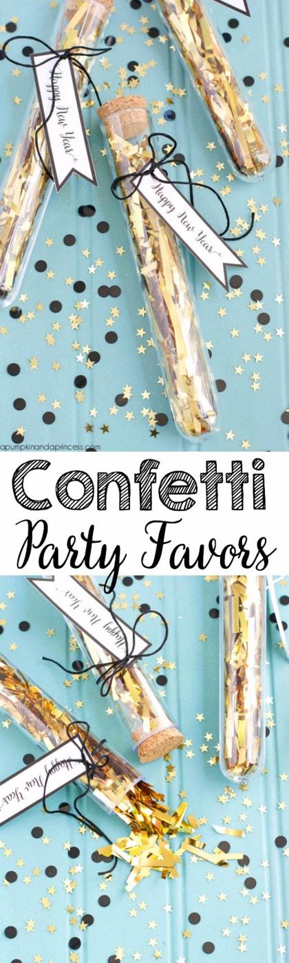 New Years Eve Decor Ideas - Confetti Party Favors - DIY New Year's Eve Decorations - Cheap Ideas for Banners, Balloons, Party Tables, Centerpieces and Festive Streamers and Lights