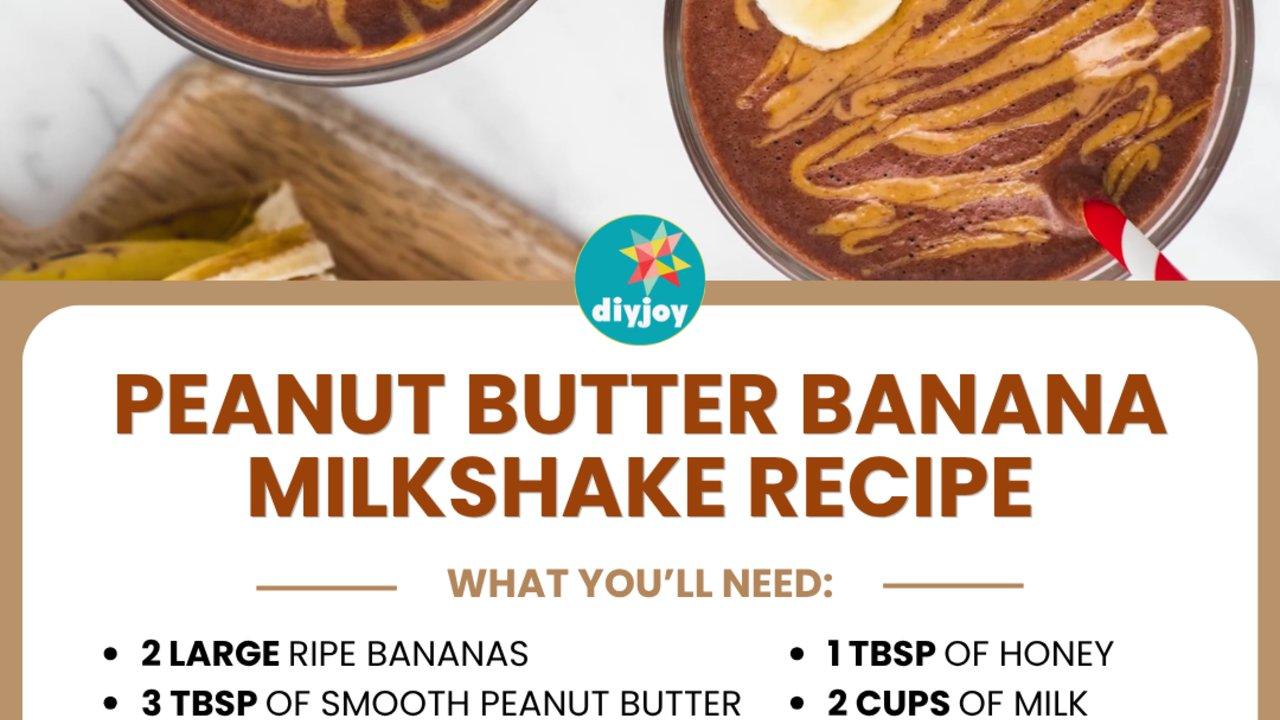 Peanut Butter Banana Milkshake Recipe