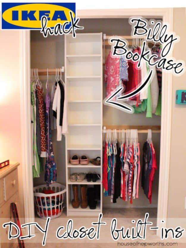 DIY Closet Built-Ins, a budget friendly closet organization idea worth trying and an idea worth saving for later
