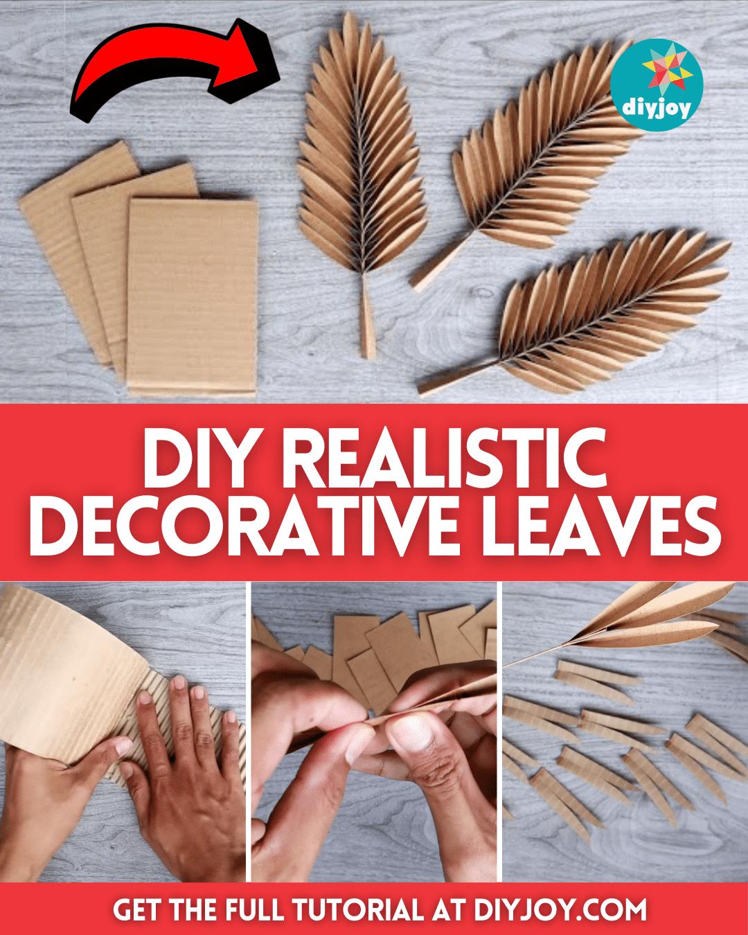 Easy DIY Realistic Decorative Leaves