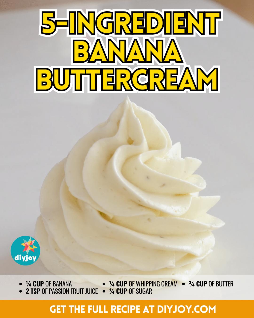 Easy 5-Ingredient Banana Buttercream Recipe
