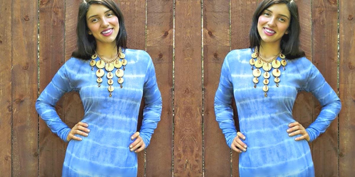 Watch How He Takes 4 Dingy T-shirts And Turns Them Into An Amazing Full Length Dress For The Beach!