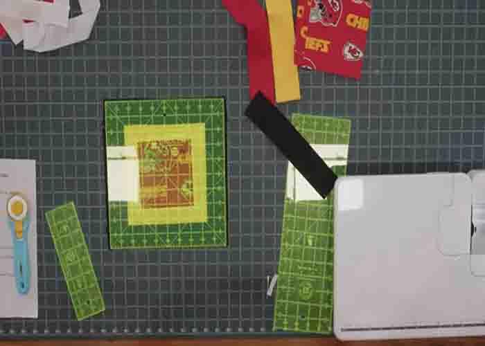 Squaring the Favorite Things quilt