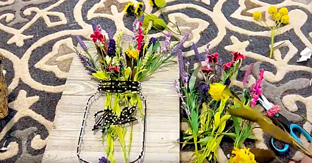 How To Make A Mason Jar String Art Vase