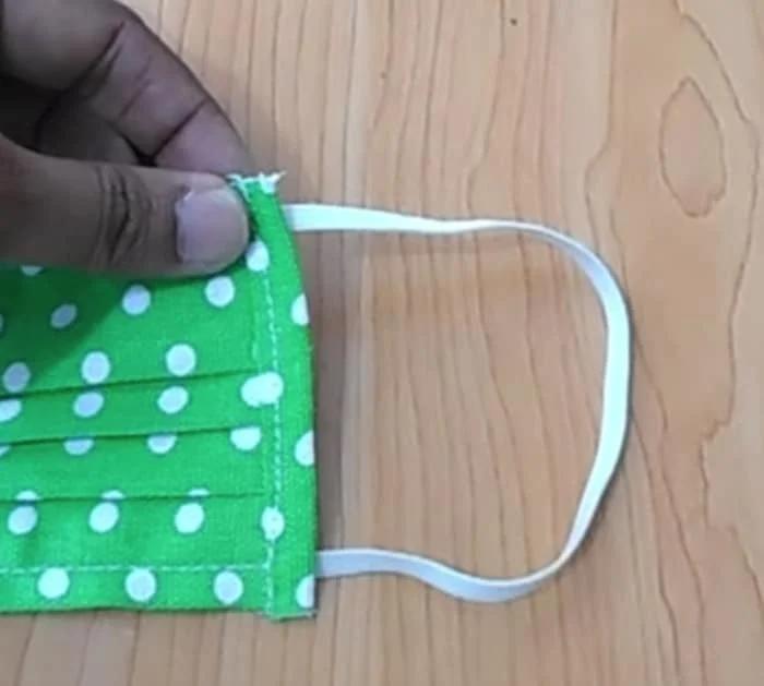 Make a 5 minute face mask with fabric