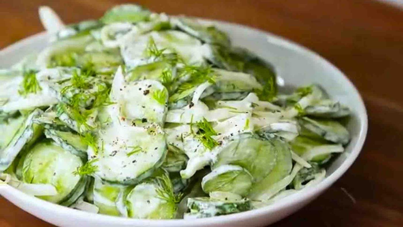 Creamy Cucumber Salad Recipe