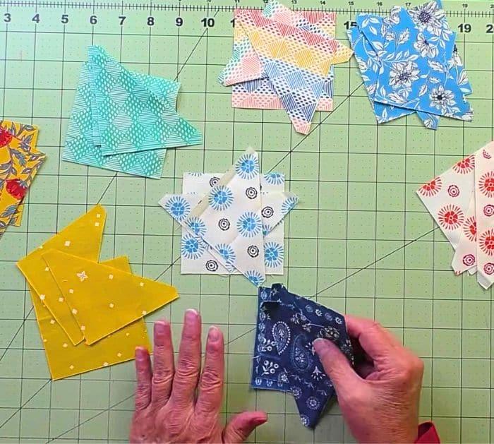 Easy to Sew Quarter Star Quilt Block