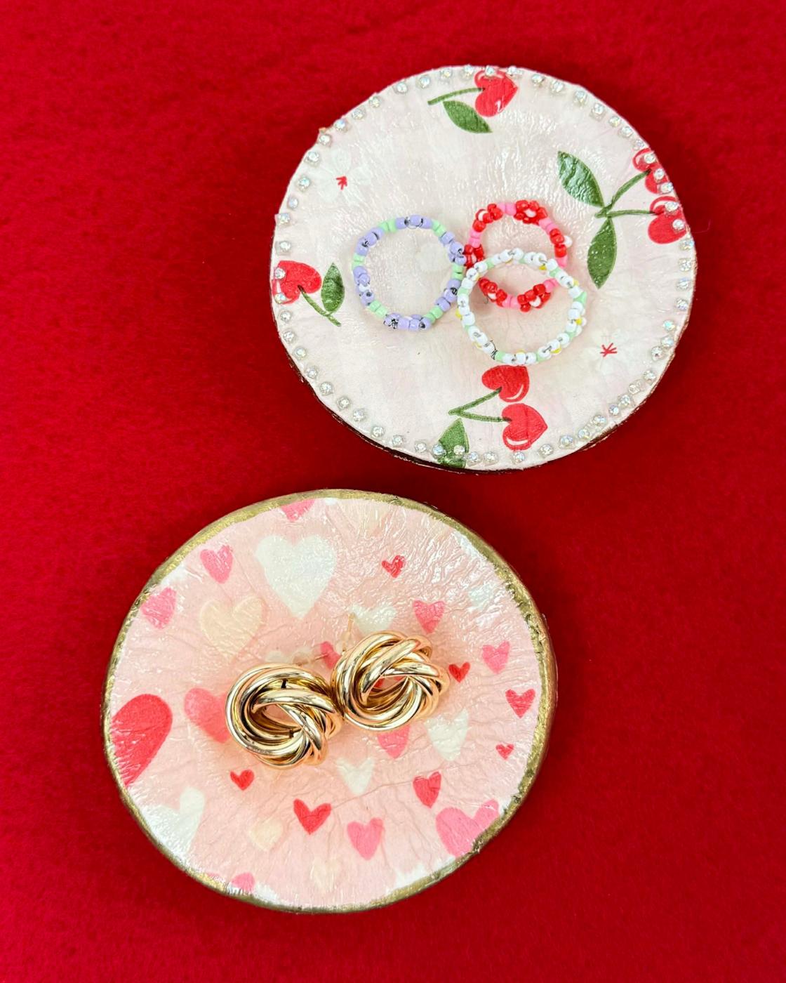 Easy Air Dry Clay Decoupage Jewelry Dish — affordable air dry clay jewelry dish diy