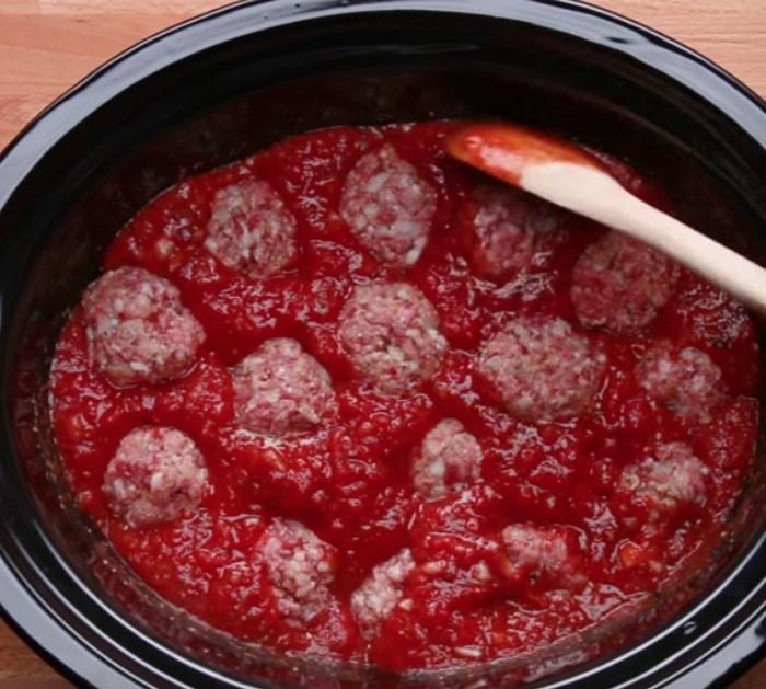 Make Mozzarella Stuffed Meatballs with Mozzarella Sticks