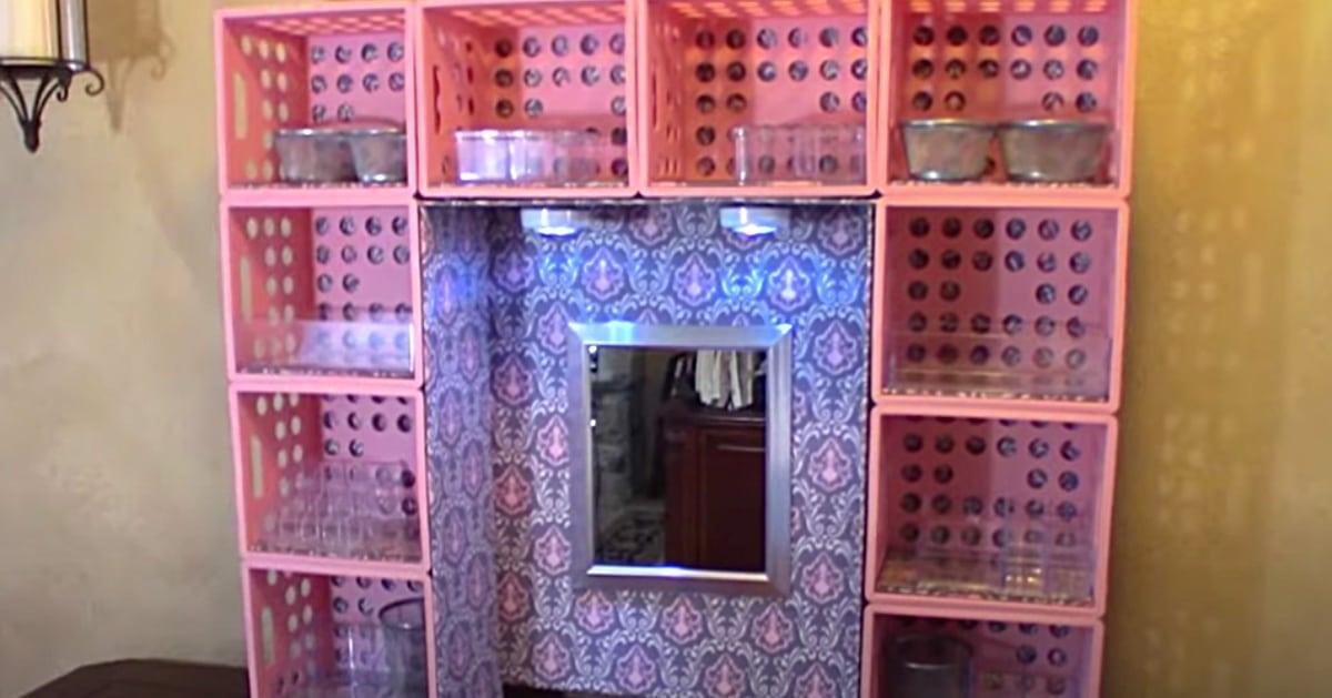 Dollar Tree/ Walmart DIY Hutch For A Desk Or Vanity