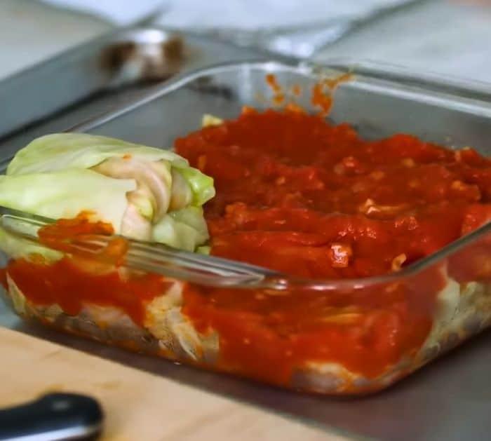 Stuffed Cabbage With Beef and Rice Ingredients