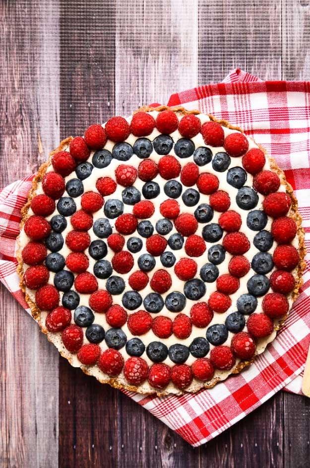 4th of July Desserts Vegan Tart Recipe | DIY Projects & Crafts by Sueeye #fourthofjuly #july4th #desserts