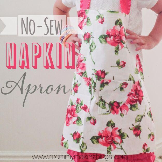 No Sew Napkin Apron, a gift worth repeating for every occasion and a satisfying weekend project worth the effort