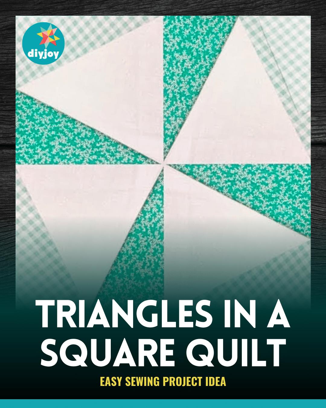 How To Make Triangles In A Square Quilt