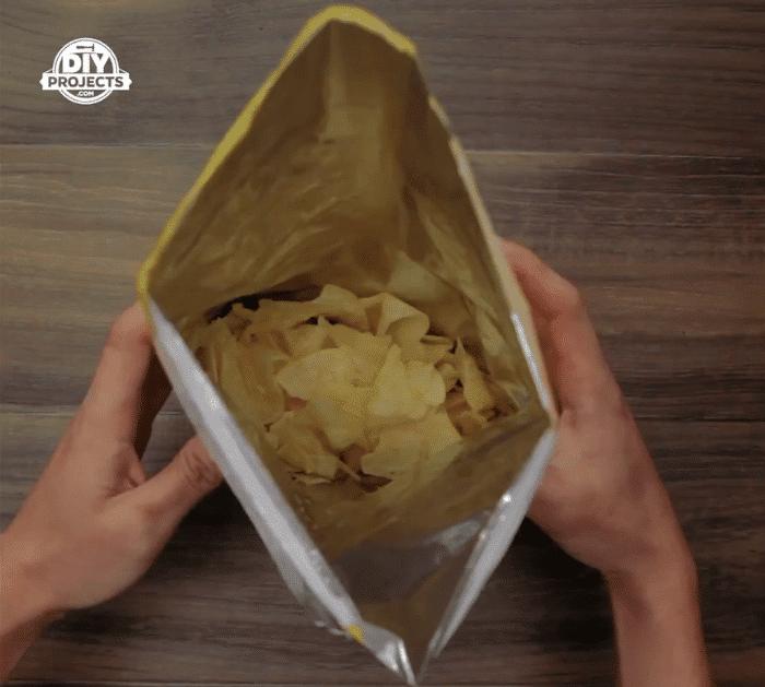 Easy Way to Seal a Snack Bag Without a Clip