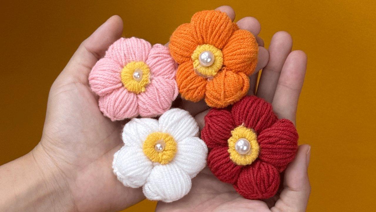 How to Make Flowers Using Yarn