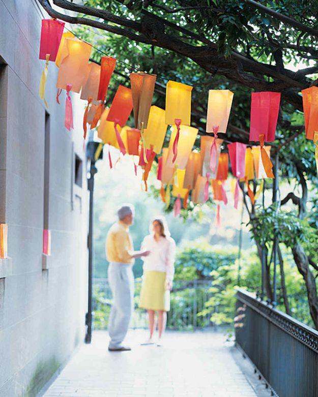 Paper-Bag Party Lights, easy to pull off during a single afternoon and a detail guests always ask about