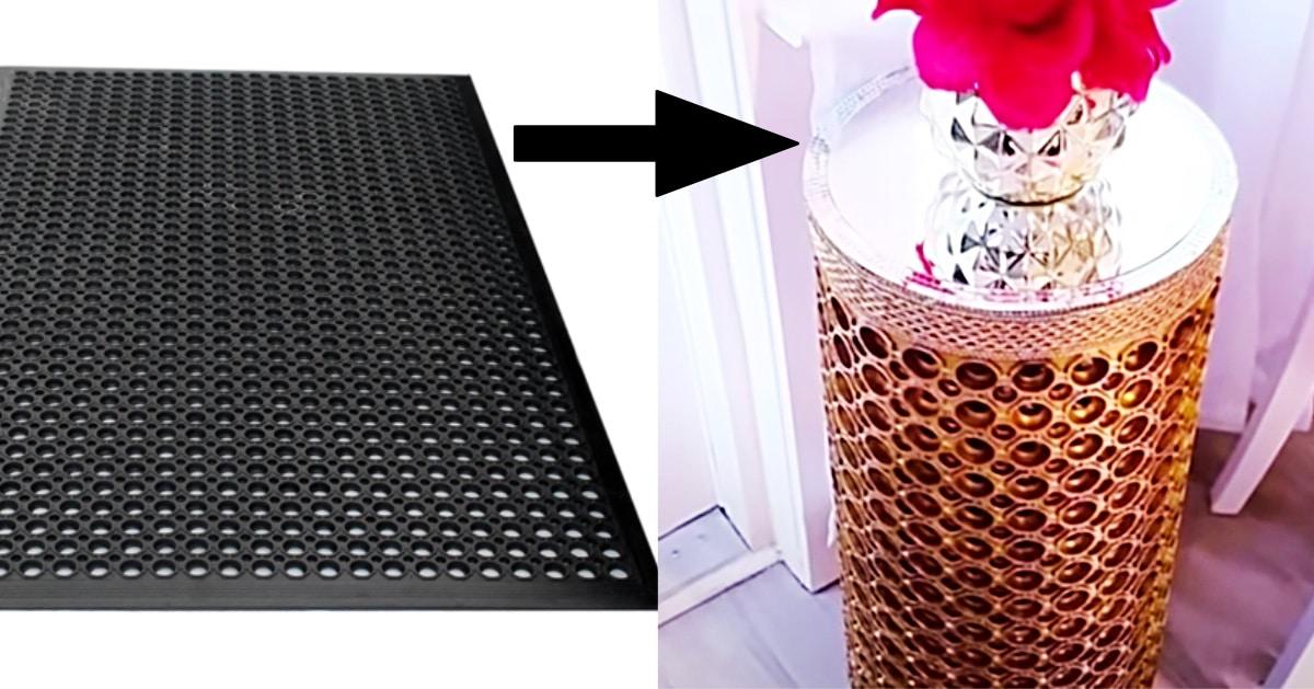 How To Make DIY Side Tables From Rubber Mats