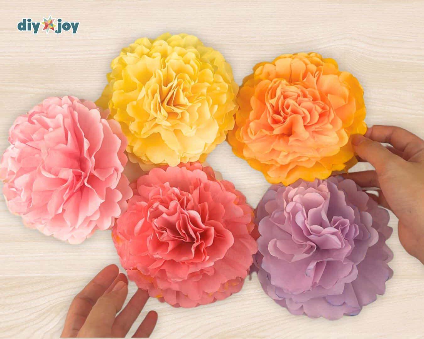 Easy Coffee Filter Flowers — marigold coffee filter flower tutorial