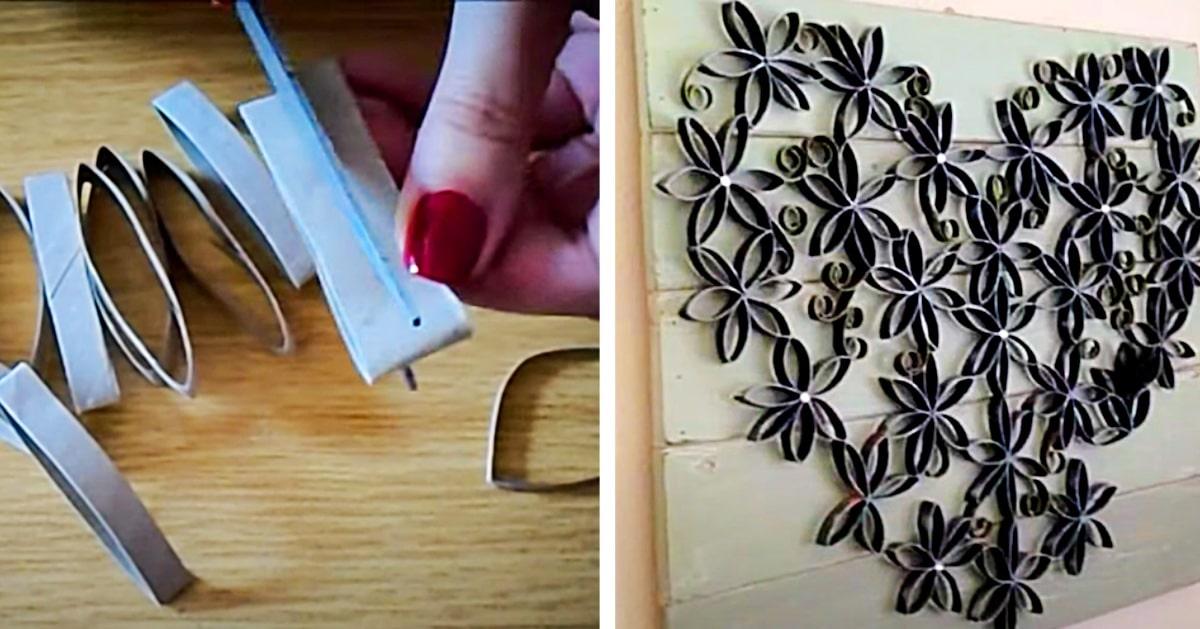 How To Make Wall Art With Empty Toilet Paper Rolls